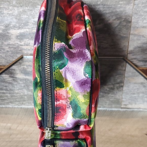 Celebrity Inc. New York NY -  Floral Satin Cosmetic Clutch - Vintage 1960's. - Picture 7 of 8